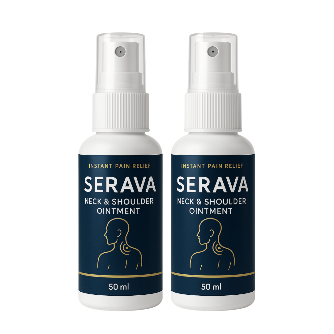 Serava Neck &amp; Shoulder Ointment - 2 Bottles (100ml Total)